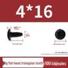 Hardened M4 Triangular Thread Phillips Self-Tapping Mushroom Head Wood Screw