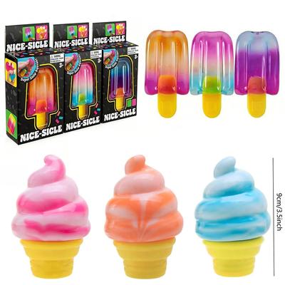Ice Cream Shaped Decompression Needohh Nice Cream Cone Surprise Stress Relief Squeeze Party Gifts Ornaments