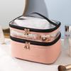 Manledao Double-Layer Transparent Travel Cosmetic Bag