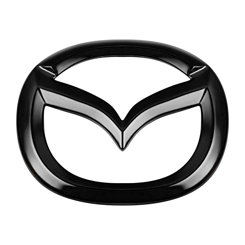 For Mazda 6 3 CX5 5 2 323 CX7 Demio Atenza Axela MX30 CX30 CX3 CX9 RX8 RX7 ABS Car Steering Wheel Center Emblem Sticker Accessories