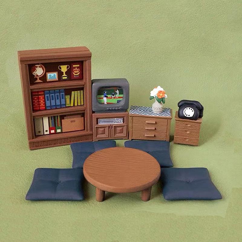 1 Piece Resin Home Decoration Dollhouse Furniture Miniature Toys Car Ornament Artificial Modern Art Model Mini Kid Toy