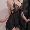 Pure Desire Plus Size Lace Camisole Nightgown Set - Sexy Butterfly Temptation Lingerie