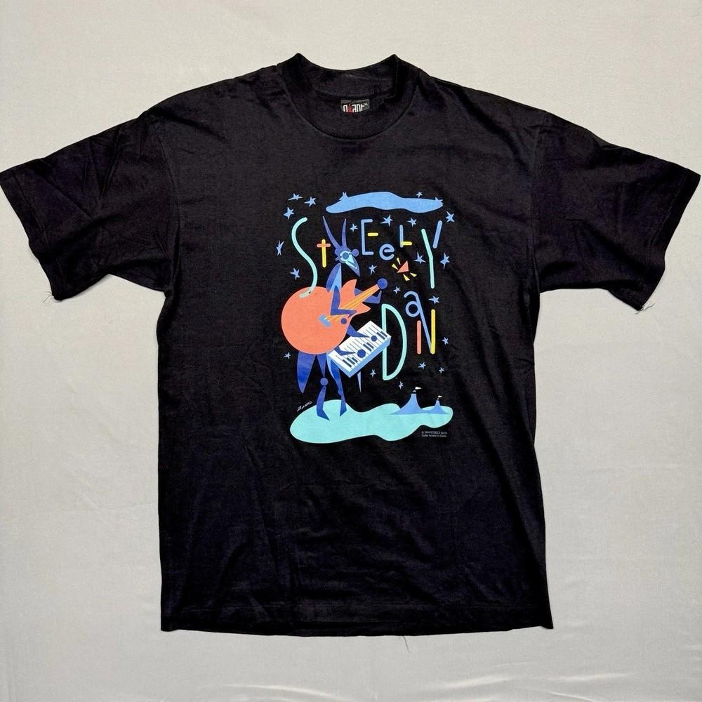 Rare! Steely Dan 1994 art Black Shirt Unisex Concert S to 5XL DO699 Unisex T-Shirt XXL