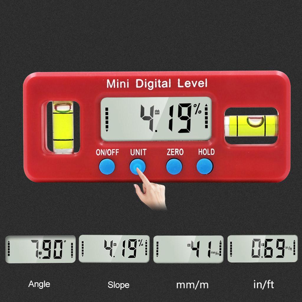 Winkelmesser Neigung Physiotherapie Neigungsmesser Winkelmesser Hohe Genauigkeit LCD Digitalanzeige Wasserwaage Messwerkzeug