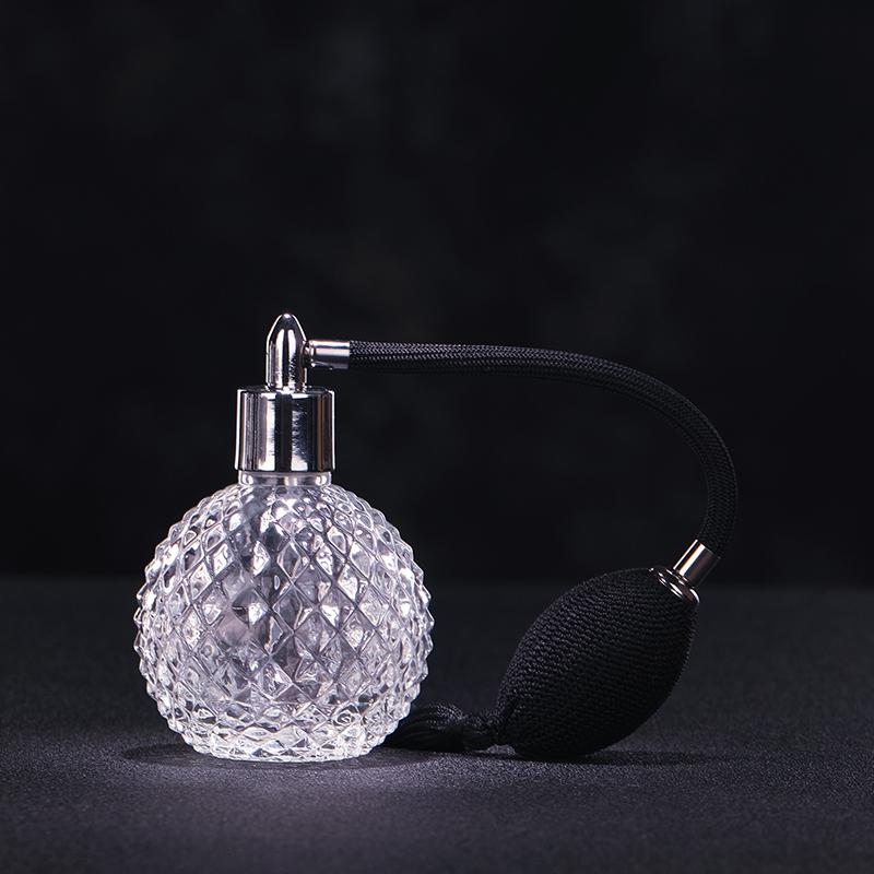 100ml Crystal Art Vintage Style Empty Refillable Perfume Atomizer Long Tassel Spray Bitter Bottle With Air Bag Bar Tool