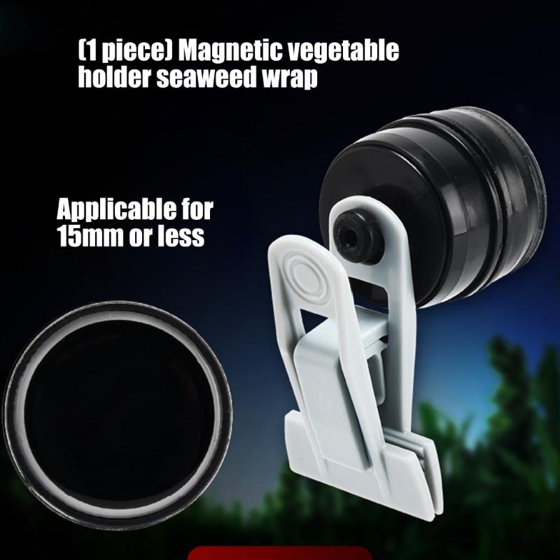 Magnetic Seaweed Feeding Clip For Aquariums Vegetable Feeder Clip for FishTanks With Strong Hold Easy Installation