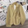 Off-white Cropped Blazer Women's Spring and Autumn New High-end Design Sense Casual Versatile Suit Jacket Trend