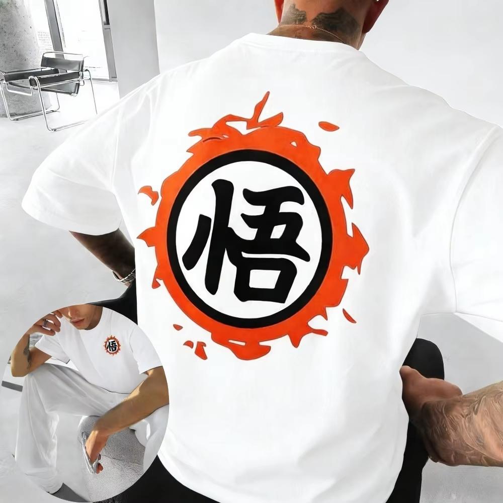 

Dragon Ball Goku Unisex Pure Cotton Tshirt 2026 Summer Anime Print American Loose Casual Parentchild Short Sleeved Top 3XL