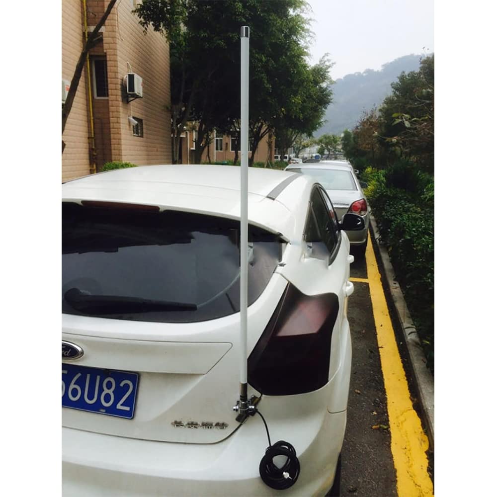 

UV Dual Band Fiberglass Antenna, High Gain, Waterproof, Walkie-Talkie Car Antenna, 144MHz430MHz UHF Male SO239 Connector