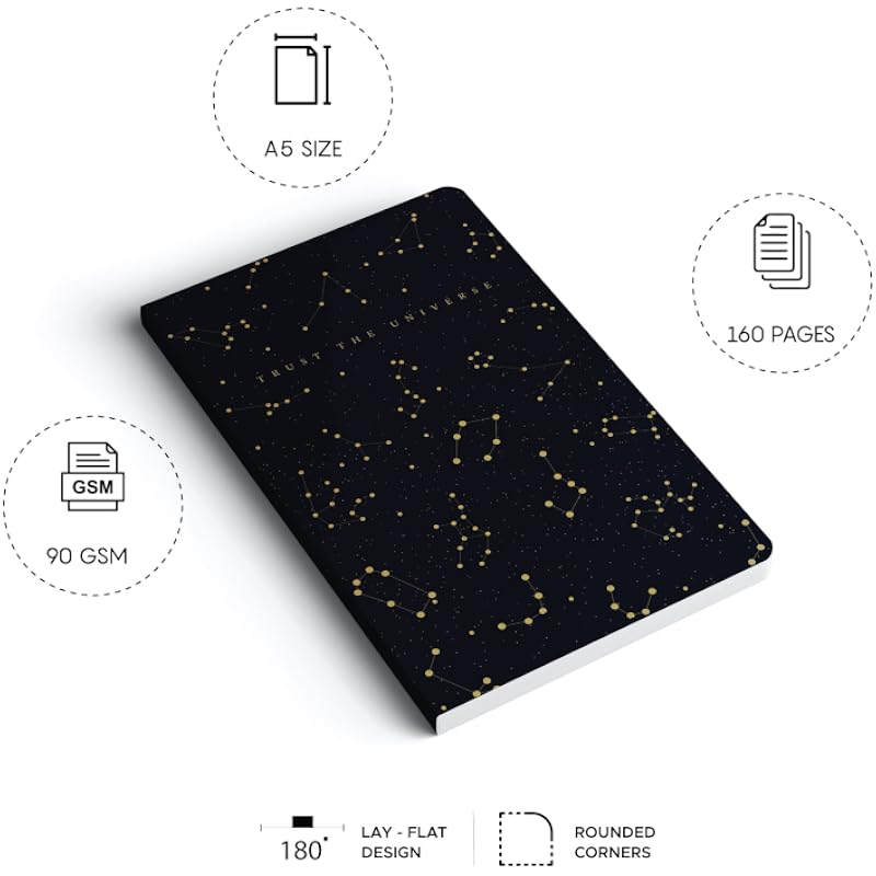 Factor Notes A5 Notebook: Ruled | 90 Gsm | 160 Pages (Trust The Universe)