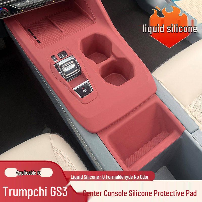 Trumpchi GS3 Konsol Silikonmatta & Växelväljare Panel Trådlös Laddningsfilm.