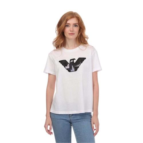 Emporio Armani Womens/Ladies Embroidered Logo T-Shirt