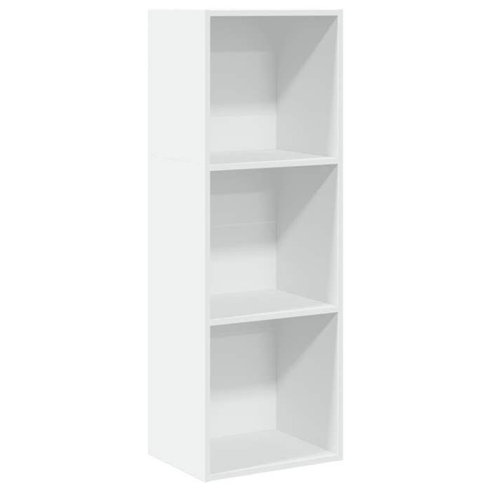 VidaXL Bookcase White 40x30x114 Cm Engineered Wood, Shelf, Bookshelf, Book Holder, Storage Cabinet, 857867