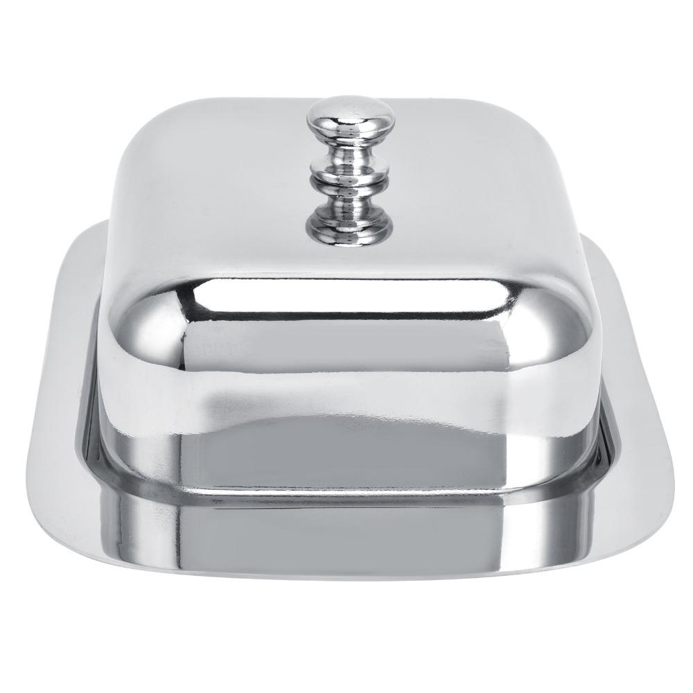 With Cover Handle Butter Dish With Lid Stainless Steel Butter Keeper Holder Home Kitchen