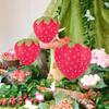 3 Stück Erdbeer-Papierlaterne Kinder DIY Handgehaltene Papierlaterne Kindergarten Hängender Anhänger Glückliche Süße Mädchen Geburtstagsparty Deko