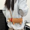 Japanese Cartoon Cute Dachshund Knitted Bag Spring New Exquisite Finished Shoulder Messenger Bag