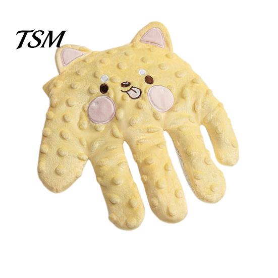 Guante para Bebé con Palma Suave Automático Prevención de Sobresaltos Eléctrico Almohada Eléctrica para Bebés Ayuda para Dormir Recién Nacidos Peluche de Dibujos Animados