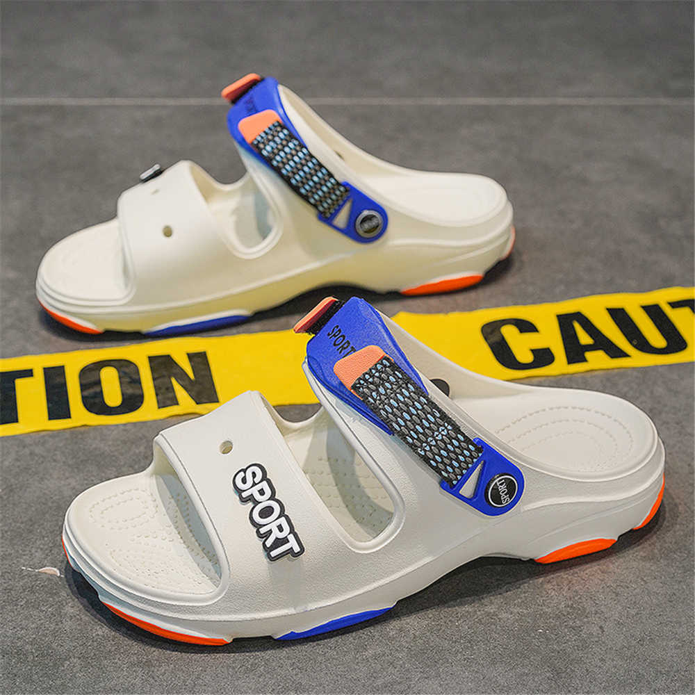 Fashion Beach Bath Slip On Breathable Sneakers For Men White Man Sandal Shoes Men's Slippers Funny Sport High End Trendy On Offer