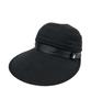 [Munsingwear] Cap, 2-way Visor, UV Protection, Heat Insulation, Linen Material, Cosmetic Care Tape, Golf, MG5SCP00L, Women's, BK00 (black)