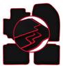 Velour Floor Mats with Red Edge For: Suzuki SX-4 S-Cross FL Crossover (2018-)