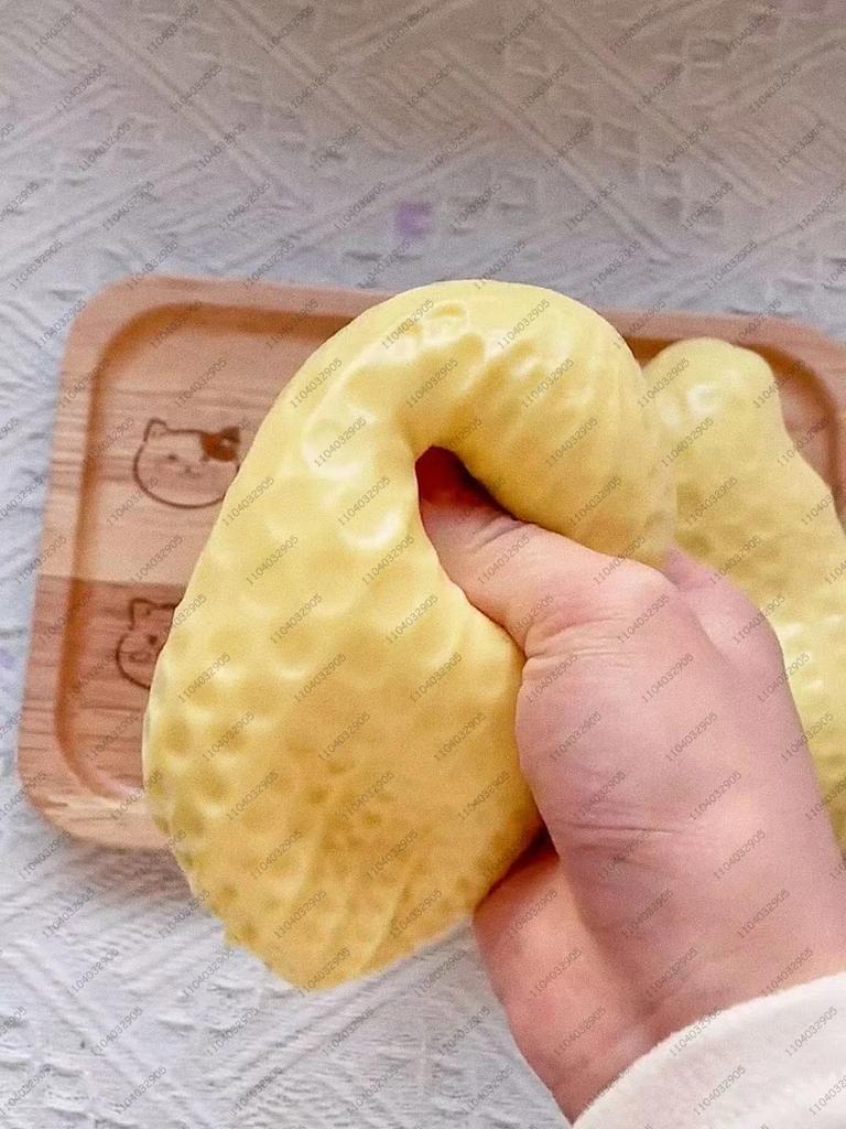 1pc Cute Peanut Squishy Squeeze Toy, Slow Rising Soft Fidget Toy, Stress Relief Sensory Toy for Kids Adults