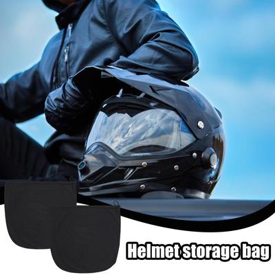 Motorcycle Helmet Bag Helmet Storage Bag With Drawstring 2 Pieces Large Capacity Headgear Protection Organizer For Sports Ski