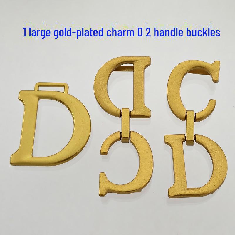 D-Shaped Pendant Buckle Spring Rod Handle Set for Saddle Bags