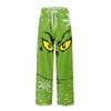 Men's Knitted Fashion Print Pocket Casual Pants Pajama Pants