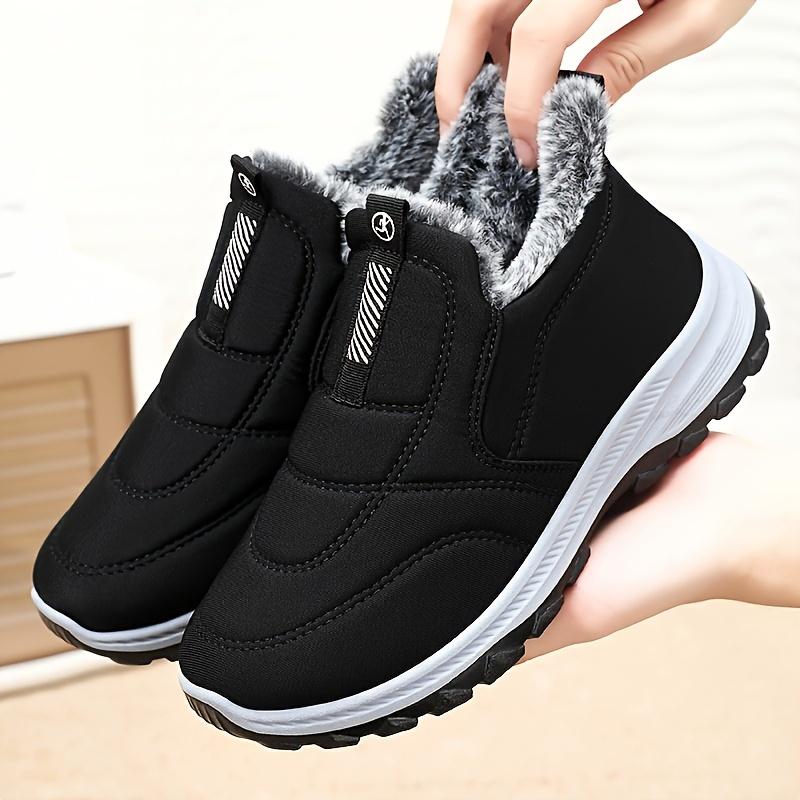 Winter Women's Plus-Size Outdoor Ankle Boots Warm and Comfortable Casual Shoes