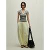 Recognize the Time: Women's Low-Waist Cotton Banana-Shaped Casual Pants - V7035