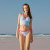 Women's Split Swimsuit Two-piece Set Sexy Low Waist Small Chest Hanging Neck Huludao Ins Fashionable Small Fresh Bikini