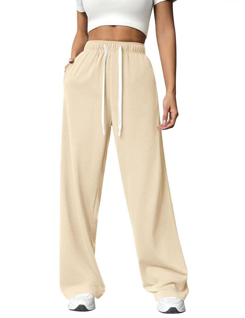Dames Hoge Taille Casual Veelzijdige Joggingbroek met Manchetten – Europese en Amerikaanse Stijl