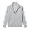 Mens Loose Fit Zip Up Stand Collar Sport Jacket
