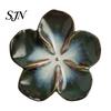 Unique Kiln Change Tableware Cherry Blossom Sauce Dish, Ceramic Sushi Soy Dipping Bowl, Small Appetizer Plates Decorative Seasoning Serving