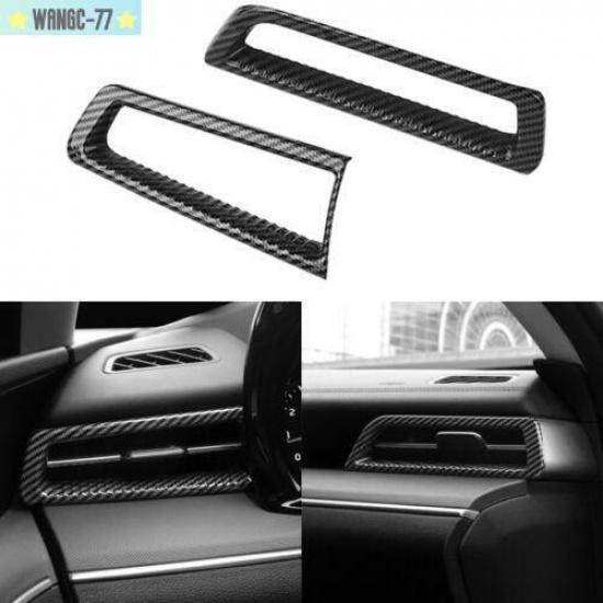 Carbon Fiber ABS Left & Right Air Outlet Vent Cover Trim For Kia K5 -