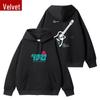 Korean Style Harajuku 2025 Printed Hooded Sweatshirt