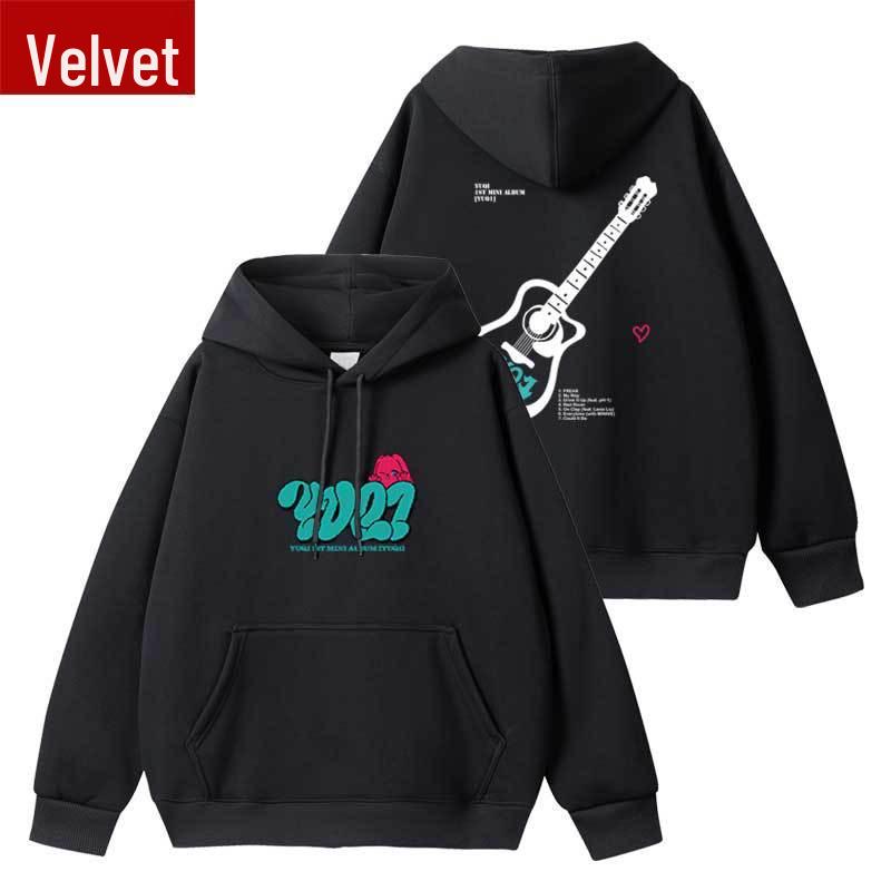 

Korean Style Harajuku 2025 Printed Hooded Sweatshirt M