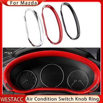 ABS Car Interior Instrument Panel Frame Cover Decoration Sticker Trim for Mazda 3 Axela 2022 Styling