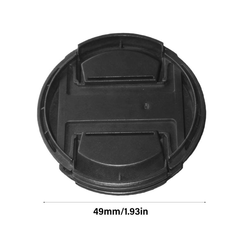 Set of 2pcs Slim 49mm Universal Lens Cover Twist On Anti Reflection Lightweight ABS Plastic For Camera Accessories