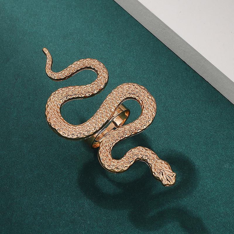 1Pcs/Set Vintage Snake Shaped Bracelets For Women Men Exquisite Punk Ring Personalized Earrings Party Jewelry Accessories Gifts