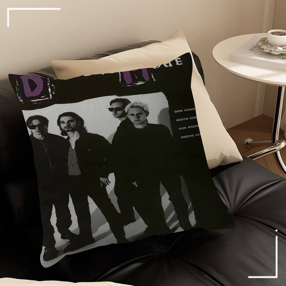 Band DDEPECHE MMODE Cool Office Cushion Pillowcase Car Cushion Cover45X45CM Lumbar Pillowcase Sofa Pillowcover
