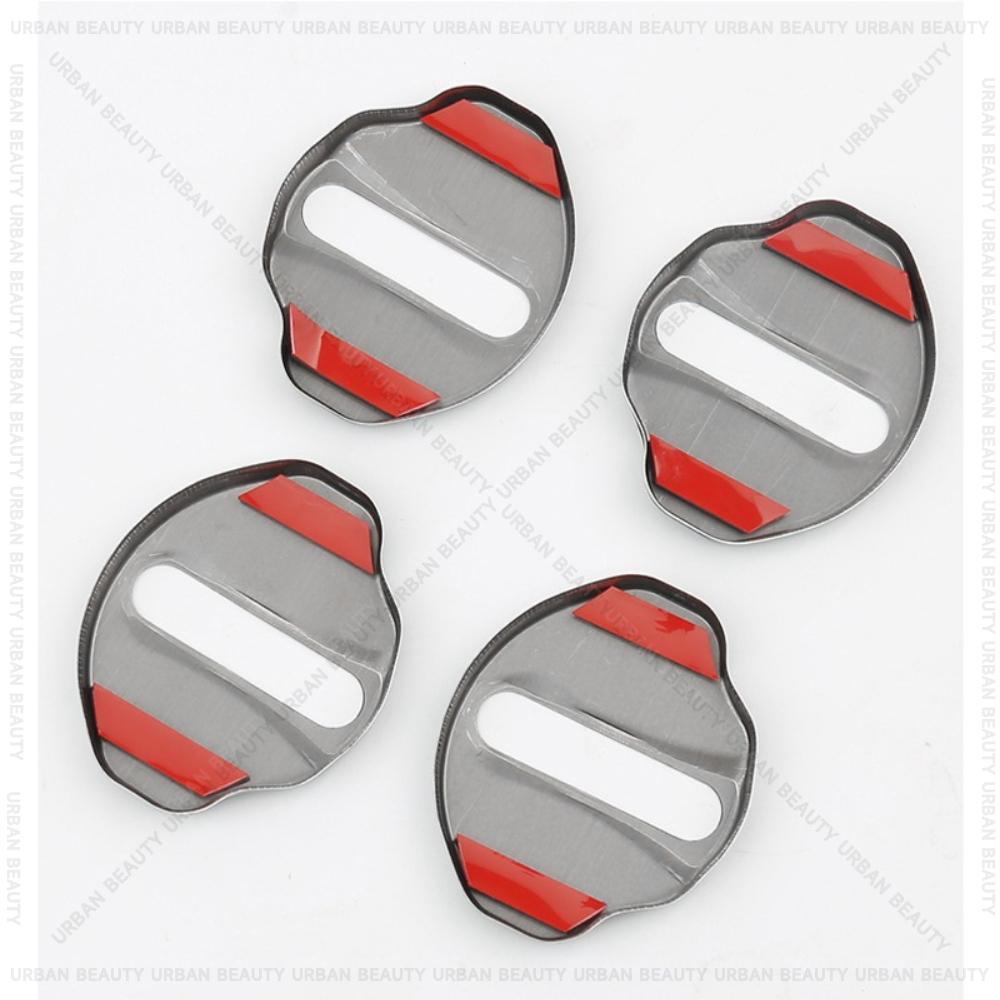 4PCS Car Door Lock Cover Stainless Steel Protection Accessories For BMW 7 Series M4 I4 I5 i5M I7 iX iX1 Z4