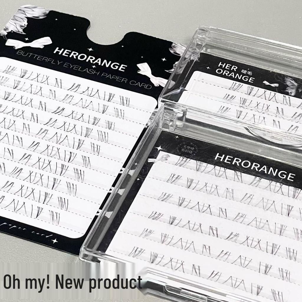 HERORANGE Doll-like Lower Lashes: Natural, Realistic, and Stylish False Eyelashes for a Cool Look.