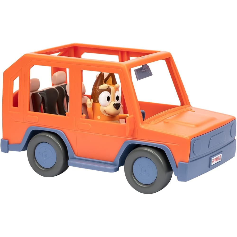 Takara Tomy Bluey Family Car Toy Set with Figures and Accessories for Kids