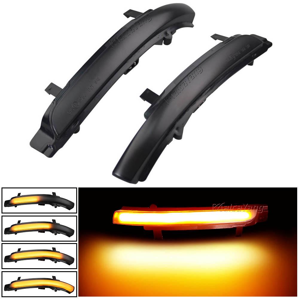 2 PCS for Skoda Octavia 2009-2013 SUPERB 2008-2014 Dynamic LED Turn Signal Blinker Mirror Flasher Light Sequential Lamp
