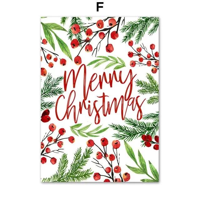 Wesołych Świąt Skarpetka Ciężarówka Samochód Grafika Ścienna Obraz na Płótnie, Nordyckie Plakaty i Druki, Wystrój Domu Salonu, 69F 0316