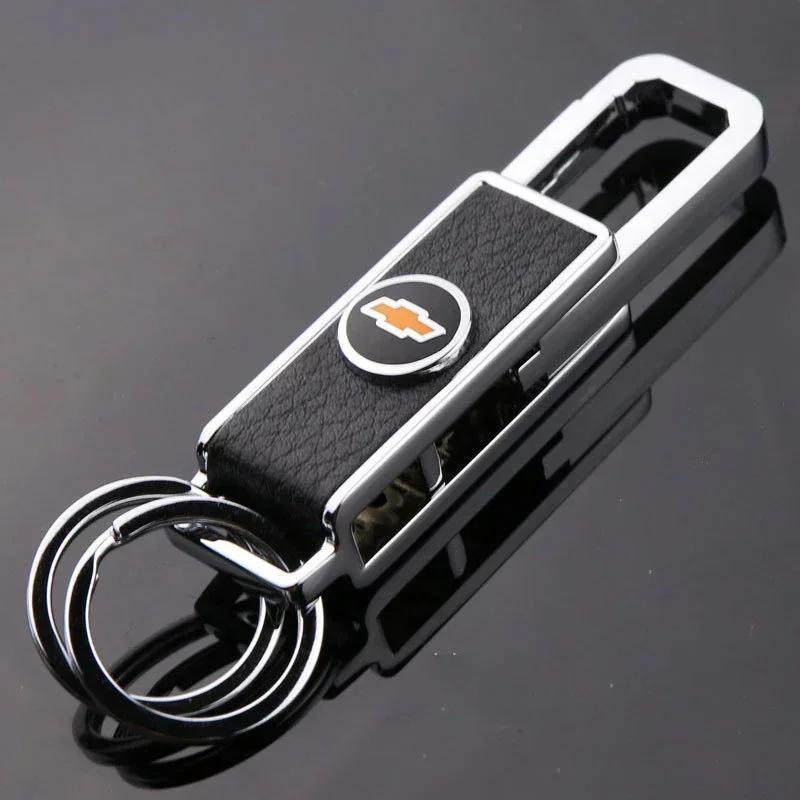 BMPQR1 3D Metal Car Logo Keychain Keyrings for Chevrolet Captiva Aveo Cruze Lacetti Niva Cobalt Optra Lanos Orlando Sail Spark ONIX