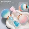 Soft and Fluffy Bristle Soft Nail Dust Brush Hourglass Manicure Cleaning Brush  Home Use