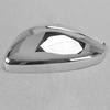 Car Left Side Rearview Mirror Cover Trim Cap Fit For Peugeot 208 2008 2012- Silver Chrome Plastic