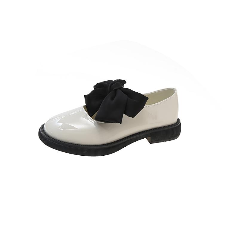 

Корейская версия темперамент квадратный каблук женские одинарные туфли 2024 лето новые повседневные туфли Мэри Джейн бабочка узел маленькие кожаные туфли 40